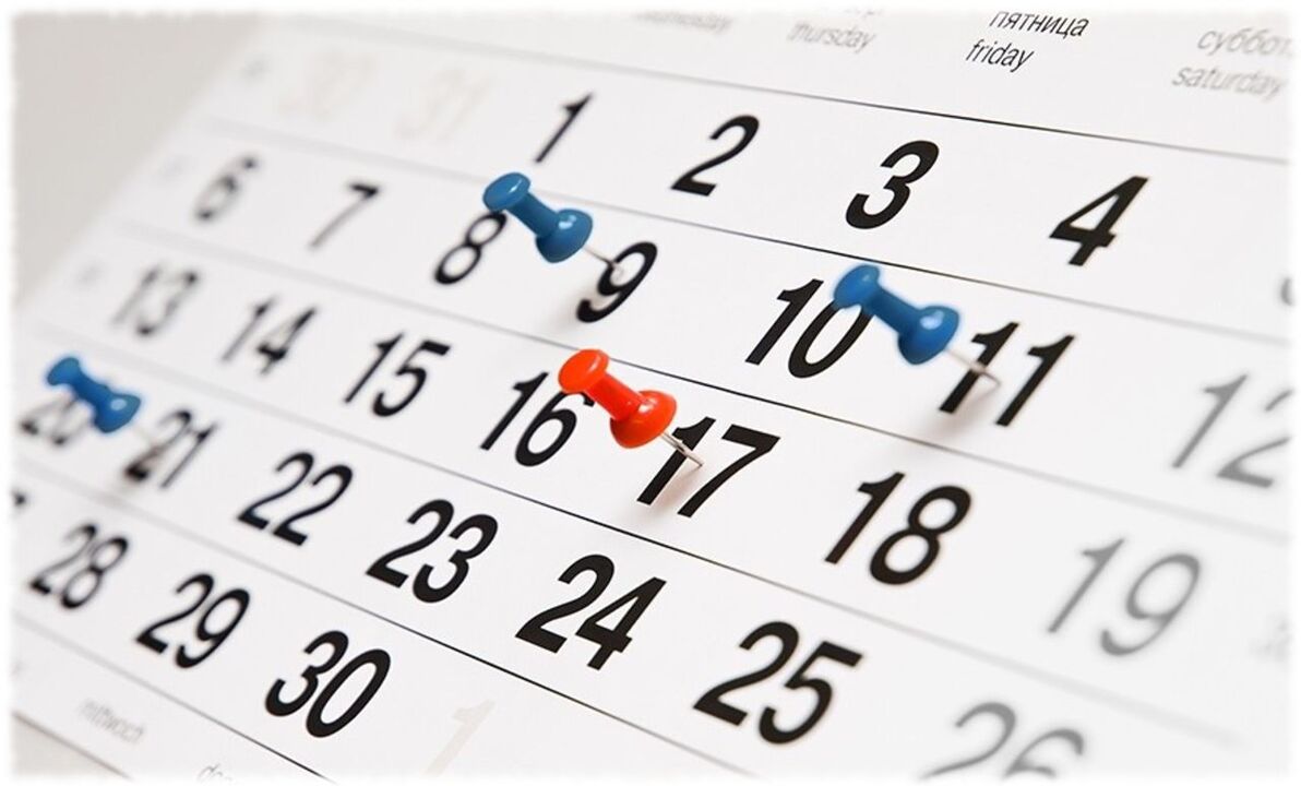 Calendario de dieta favorito