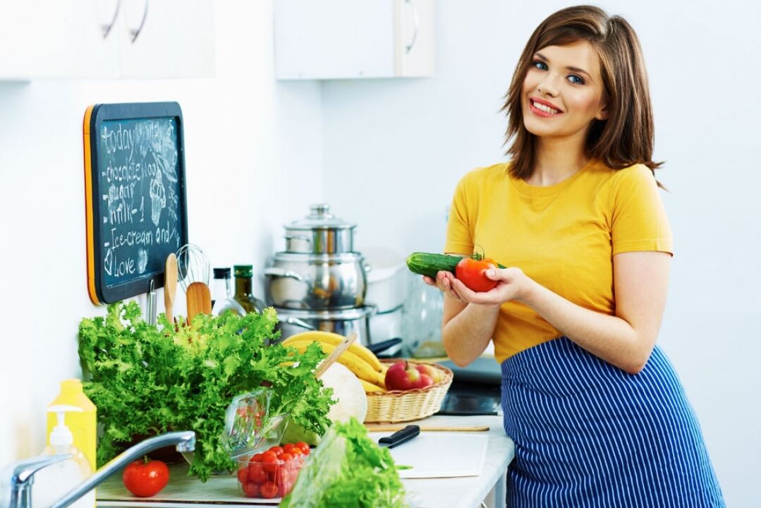 Verduras na dieta favorita